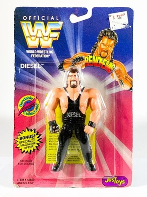 Figura de acción vintage 1994 WWF JustToys Bend-Ems Diesel WWE Kevin Nash WWE Foto 1 de 4