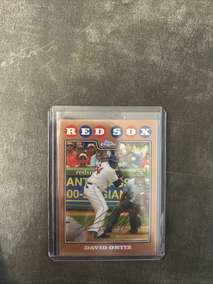 2008 Topps Chrome David Ortiz #90 Copper Refractor /599 Red Sox SP - Image 1 of 2