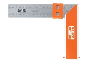 Bahco BAH9048250 9048-250 Aluminium Block & Steel Try Square 250mm (10in) - Picture 1 of 1