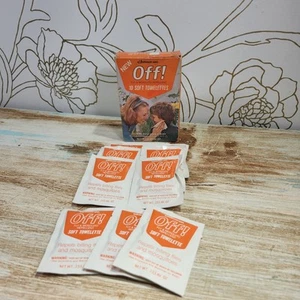 Vintage Johnson Wax OFF Repellent Soft Towelettes 1980s Prop Collector - Picture 1 of 7