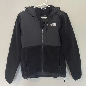 The North Face Jacket Women Small Black Denali Fleece Full Zip Hiking Outdoor - Picture 1 of 9