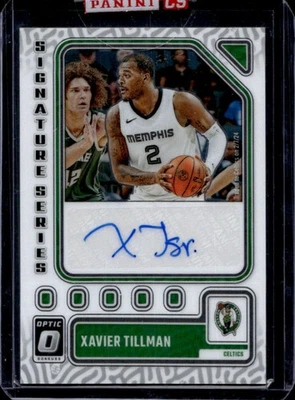2023-24 Donruss Optic Xavier Tillman Signature Series Auto #SS-TIL Celtics - Image 1 of 2