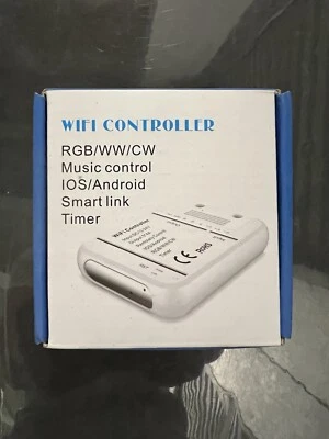 2.4G 12V Wifi Wireless RGB LED WW CW Controller App Control Fits iOS Android - Image 1 of 2