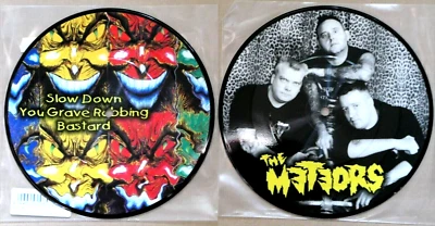 Meteors  – Slow Down You Grave Robbing Bastard 7" Picture Disc Single NEW MINT - Bild 1 von 4