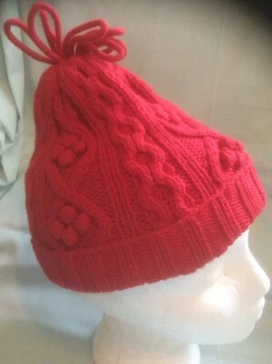 Baby Gap RED Knit Winter Stocking Cap Hat 100% Cotton Size INFANT 12-18 Months - Image 1 of 4