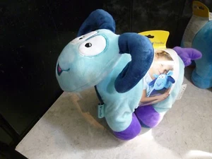 TRAVEL BLUE CONVERTIBLE CHILDS PLUSH TRAVEL PILLOW SAMMY THE RAM 11" NEW - Picture 1 of 3
