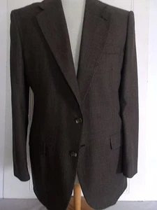 Blazer Hombre Abrigo Deportivo Traje Chaqueta STAFFORD Taupe Negro 42L Mezcla Lana Y24 - Imagen 1 de 9