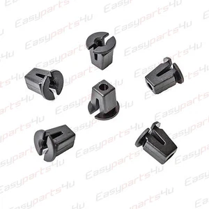 10x UNIVERSAL SPREIZMUTTER KLIPS UNIVERSEL FÜR KAROSSERIE SCHWARZ NEU 811807577C - Bild 1 von 1
