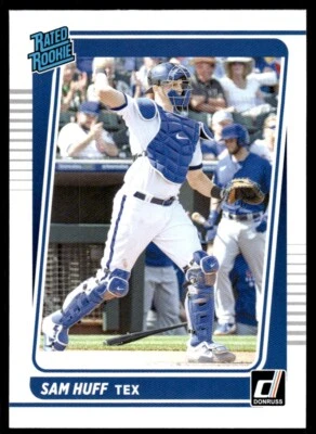 2021 DONRUSS RATED ROOKIE SAM HUFF R51 - Image 1 of 2