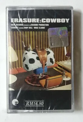 Cowboy by Erasure Rare 1997 Mute Records Malaysia Cassette Tape Brand New Sealed - Image 1 of 3