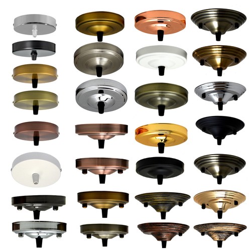 LEDSone Multi colour vintage industrial Ceiling Rose for Lights Pendant ...