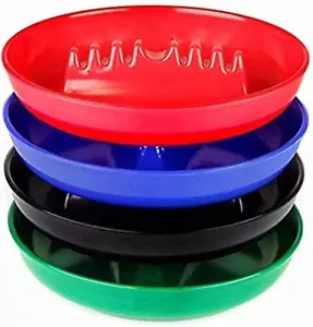 4 Pack Plastic Ashtray for Cigarettes Indoor Outdoor Large Tabletop Ashtray - Picture 1 of 1