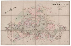 Map of Lake Hopatcong. Morris and Sussex Counties. New Jersey. 1887. - Picture 1 of 4