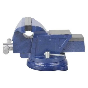 5" Bench Vise Anvil Swivel Locking Base Table Top Clamp Heavy Duty Vice - Picture 1 of 4