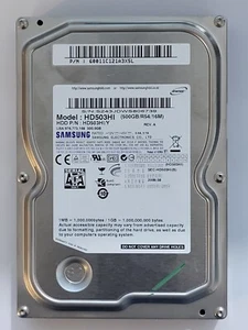HD503HI, PN: HD503HI/Y, FW: 1AJ100E4, AUG 2009, Samsung 500Gb 3.5" SATA HDD - Picture 1 of 2