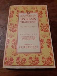 Sources of Indian Tradition: Vol 2 By Stephen Hay - Picture 1 of 2