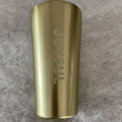 Kate Spade Lenox Joyful Gold Metal Tumbler-New-No Lid - Image 1 of 4