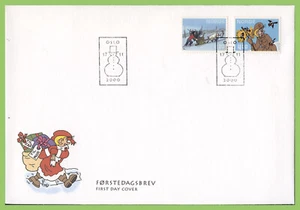 Norway 2000 Cartoon Characters set, self adhesives First Day Cover - Picture 1 of 1