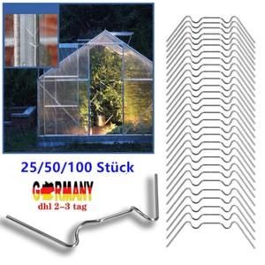 Gewächshausklammern Edelstahl Gewächshaus Klammern Clips Gewächshausclips Set DE - Bild 1 von 15