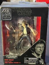 Star Wars The Black Series 40th Anniversary Titanium Series Han Solo  Hasbro NEW