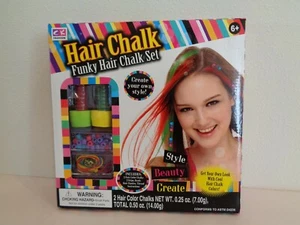 HAIR CHALK New FUNKY HAIR CHALK SET Girls Kids Color - Picture 1 of 7