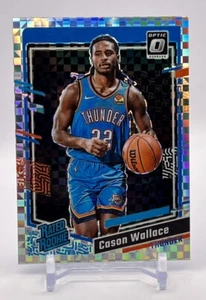 2023-24 Optik Cason Wallace #218 SCHACHBRETT bewertet Rookie RC SSP CASE HIT OKC - Bild 1 von 2