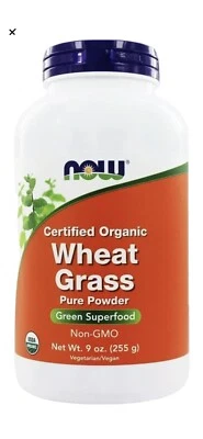 NOW Foods - Wheat Grass Powder Organic - 9 oz.fast Free Shipping - Image 1 of 3