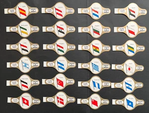 Tabacos Canarias Flor Taco Serie 24 Etiqueta Puros Puros Vitola Banderas Mundo #3849 - Imagen 1 de 8