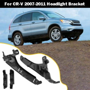 For 2007-2011 Honda CRV CR-V Front Bumper Brackets Hold Mount Left Right Set - Picture 1 of 8