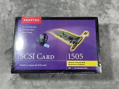 Adaptec AVA-1505A KIT 1725800 16-Bit ISA DB25 SCSI Controller Card !New Sealed ! - Image 1 of 4