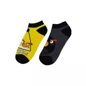 Angry Birds 2 Pack "THE BIRDS HAVE IT 2" Low Rise Kids Socks - Size 9 - 11 Large - Picture 1 of 1