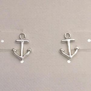 Anchor Sterling Silver Earrings - Picture 1 of 1
