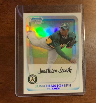 2011 Bowman Chrome Prospects Refractor /500 Jonathan Joseph #BCP126 - Image 1 of 2