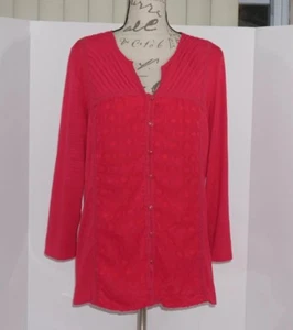 ny collection xl Fuchsia Long Sleeve Blouse - Picture 1 of 12