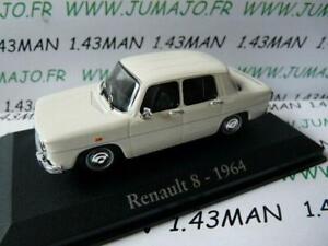 RBA9 Voiture 1/43 IXO RBA Renault R 8 1964 blanc