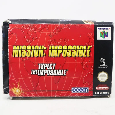 VINTAGE 1998 NINTENDO 64 N64 MISSION: IMPOSSIBLE CARTRIDGE VIDEO GAME PAL BOXED - Image 1 of 4