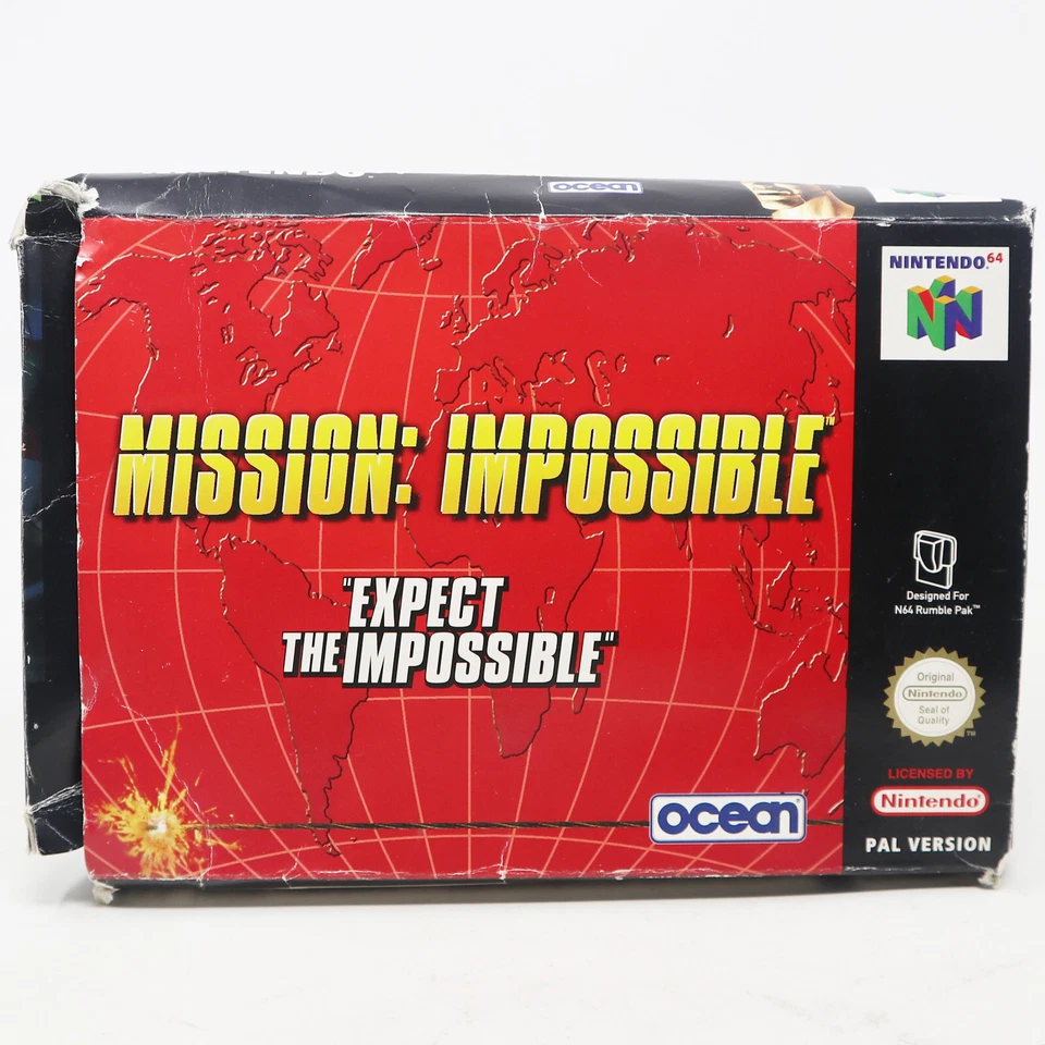 VINTAGE 1998 NINTENDO 64 N64 MISSION: IMPOSSIBLE CARTRIDGE VIDEO GAME PAL BOXED - Image 1 of 4