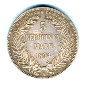 German New Guinea. 1894-A 5 Mark.. gVF - underlying Lustre - Picture 1 of 2