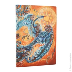 Paperblanks 2026 12-Month Skybird Weekly Midi Vertical Softcover Diary - Picture 1 of 5