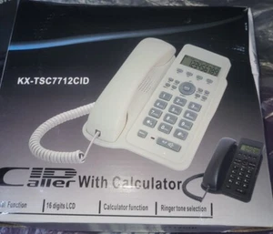 Panasonic Intercom Telephone Box KX-T7712CID W/ Caller Id, Calculator & Speaker - Picture 1 of 6