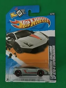 2012 Hot Wheels All Stars LAMBORGHINI GALLARDO LP570-4 SUPERLEGGERA Silver B69 - Picture 1 of 9