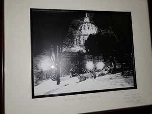 winter night capital harrisburg pa framed wood carving viktor terechko photo - Picture 1 of 8