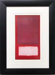 Mark Rothko "Numero 5" CORNICIATO Arte Espressionismo Astratto NUOVO Pollock No Kooning - Foto 1 di 3