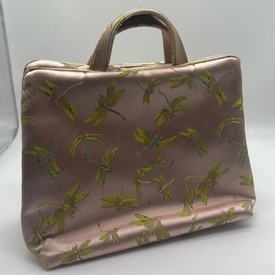 Neiman Marcus Rosa Mujeres Libélula Belleza Cosméticos Artículos de Aseo Estuche Viaje Foto 1 de 4