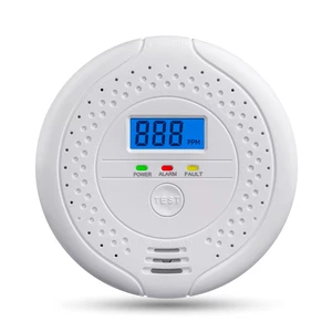 Rilevatore Monossido Di Carbonio e Gas Batteria Alta Sensibilità LCD Allarme CO - Foto 1 di 11