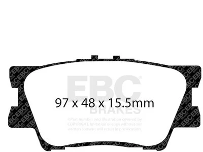 Juego de pastillas de freno traseras para Lexus ES350 2007-2018 2008 2009 2010 2011 2012 WB966WD Foto 1 de 4