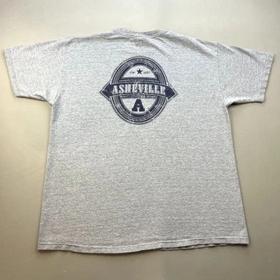 Винтажная футболка не бывшая в обращении Asheville размер XL серая University North Carolina Bulldogs - Изображение 1 из 4
