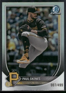 2025 Bowman Chrome Paul Skenes Refractor /499 Pittsburgh Pirates #30 - Picture 1 of 2