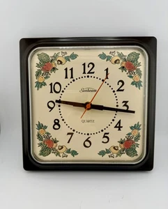 Vintage 1970s Mushroom Clock Spice of Life Corning Design Sunbeam  Quartz - Bild 1 von 6