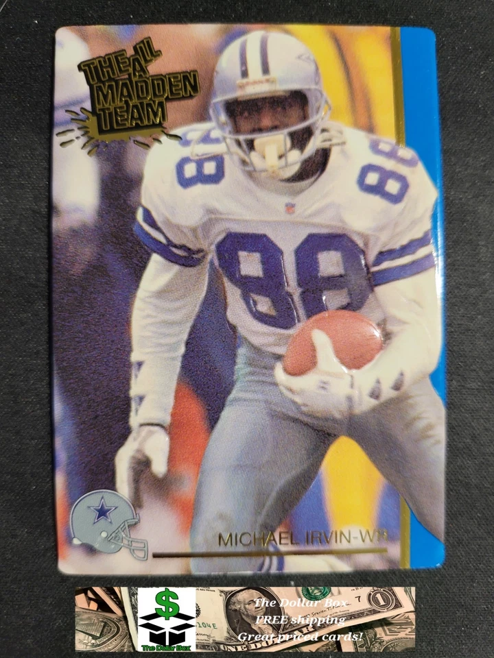 1992 Action Packed Madden Michael Irvin card #41 Cowboys HOF - Image 1 of 2